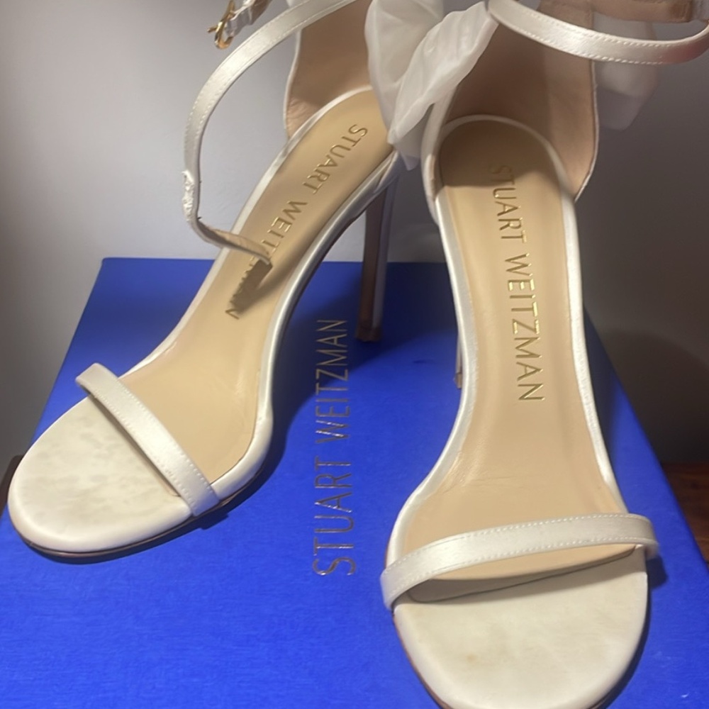 Stuart Weitzman Bridal White heels